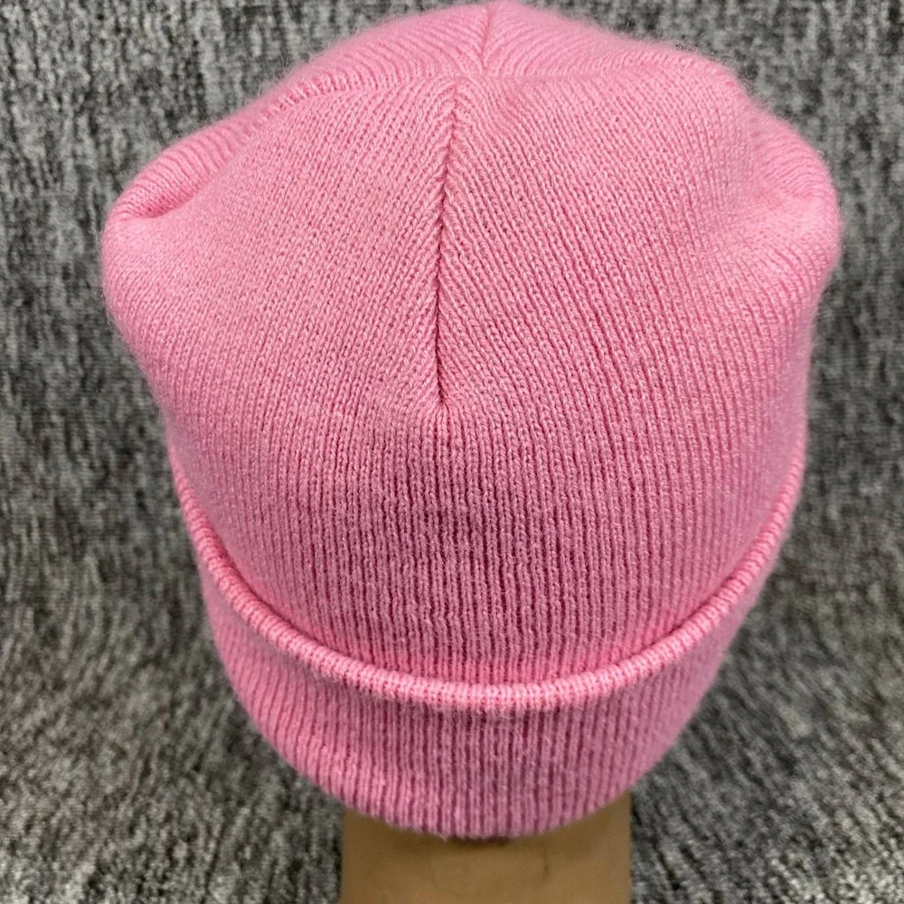 Carhartt Beanie Kids One Size Pink Knit Logo Cuff Winter Hat